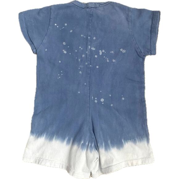 LITTLE MOON SOCIETY‎ Splatter Tie Dye Romper Shortall Playsuit Toddler 12-18 Mos - Picture 2 of 7